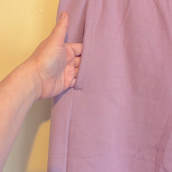 M Sweatpants Women HighStacked Waist Fleece Joggers 2Pockets Yoga WorkoutRunning - Picture 8 of 14